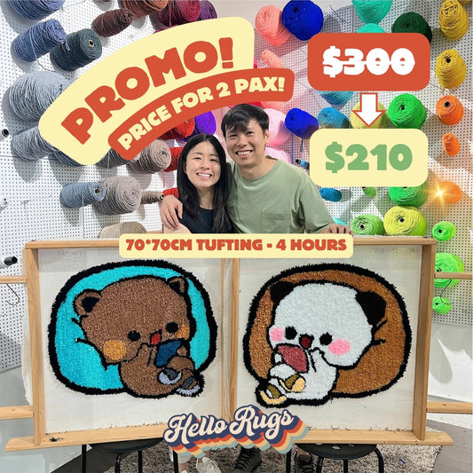 PROMO: Rug Tufting (70x70cm - 4 hours)
