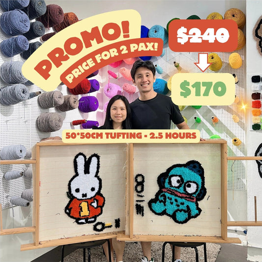 PROMO: Rug Tufting (50x50cm - 2.5 hours)