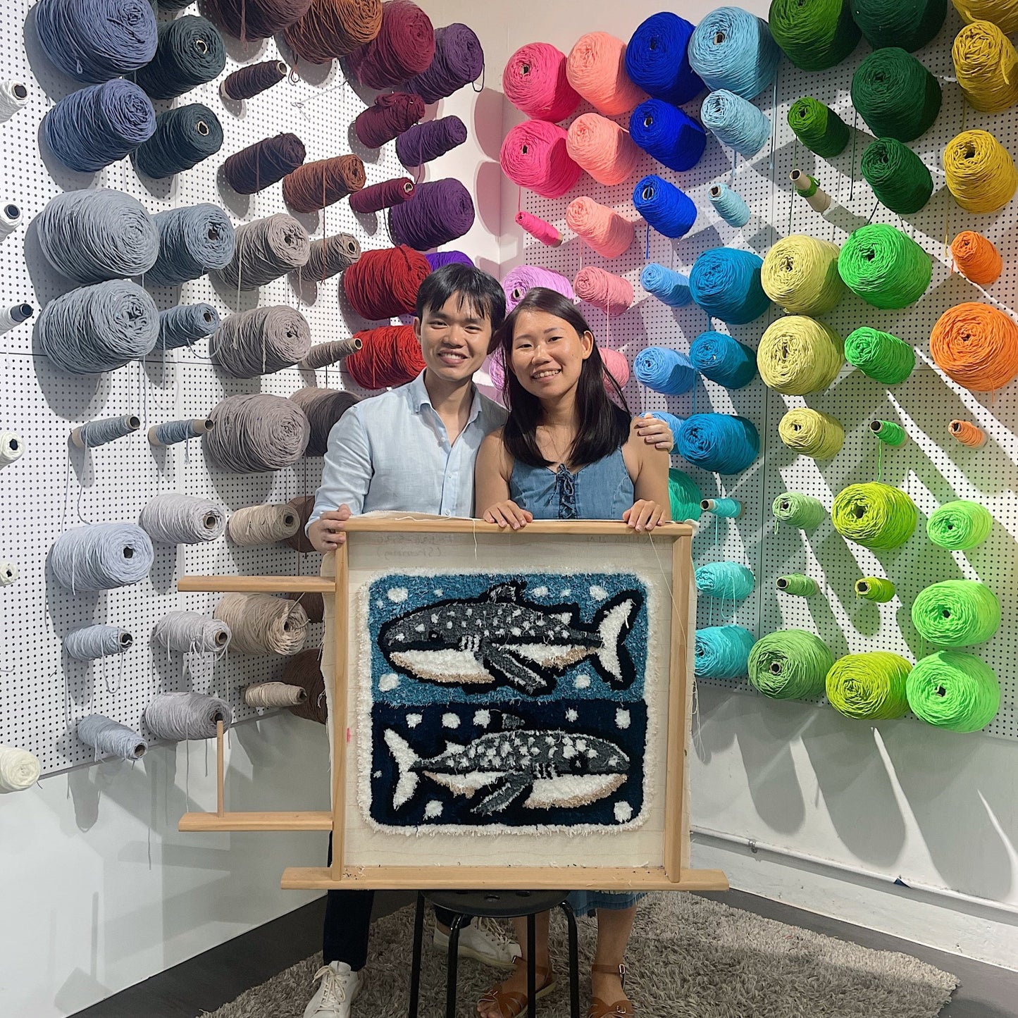 HelloRugsSG - Sharing Frame Tufting Workshop (70*70cm)